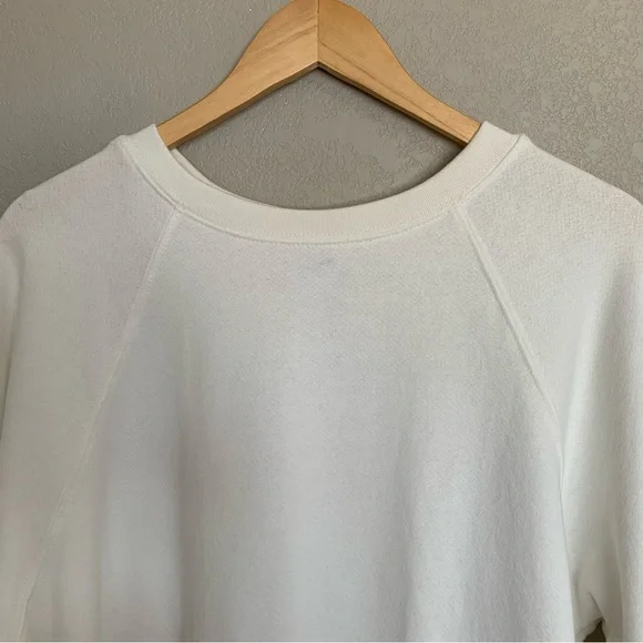 Hill House Size Medium Cream Off-White Raglan Sleeve Pullover Sweatshirt NWOT - Picture 3 of 15